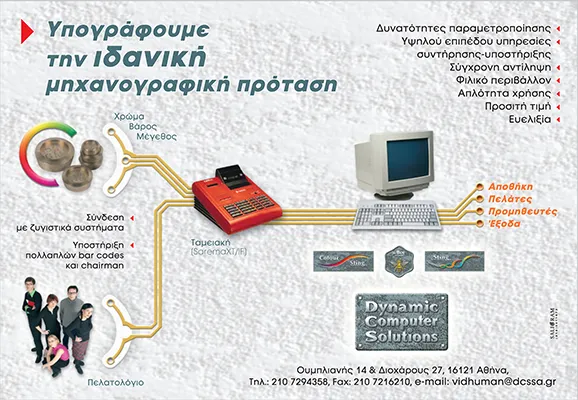 Half-page software print advertisement