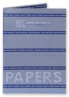 Specialty paper sample folder for the garment industry.