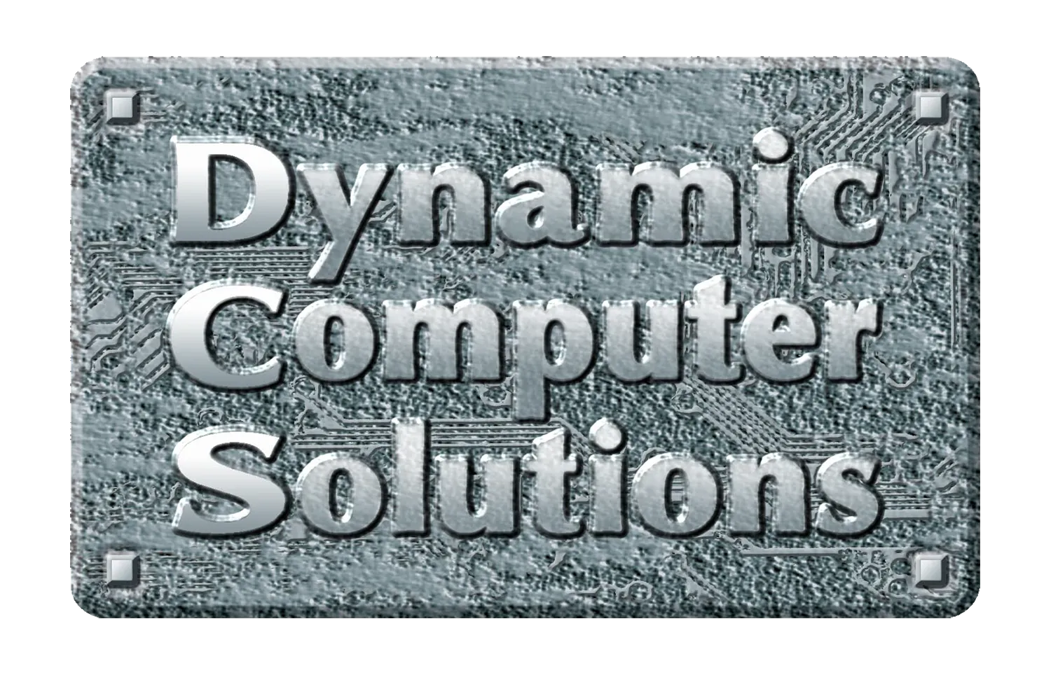"Dynamic Computer Solutions" logo.