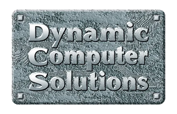 Computer company "Dynamic Computer Solutions" logo.